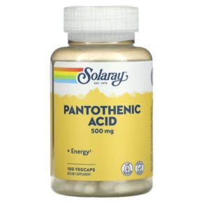 Thuốc bổ Solaray Pantothenic Acid 500 mg 100 VegCaps 076280043808