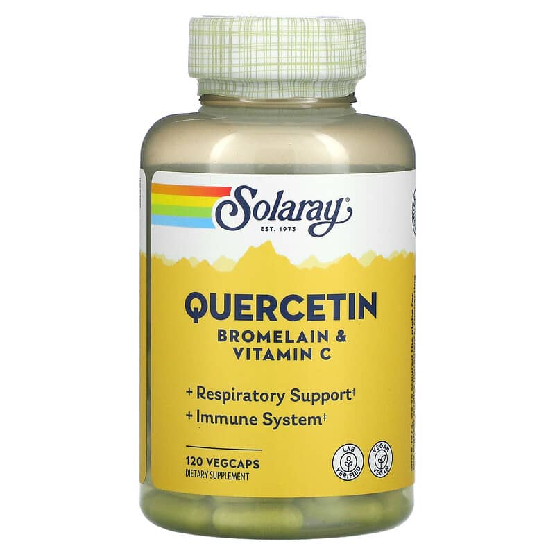 Solaray Quercetin Bromelain & Vitamin C 120 VegCaps 6 Thực phẩm chức năng Solaray Quercetin Bromelain & Vitamin C 120 VegCaps 076280044676