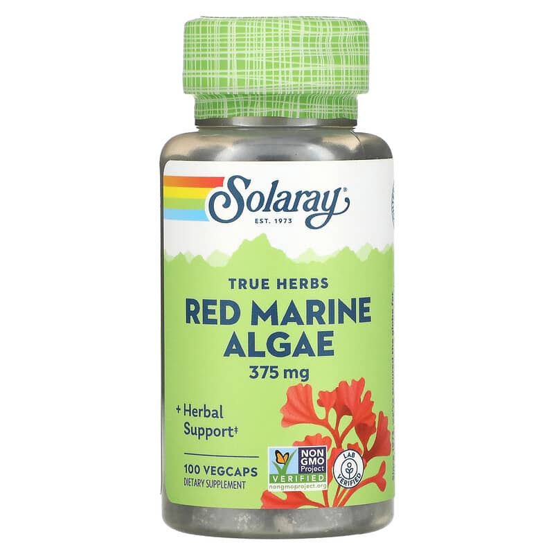 Solaray Red Marine Algae 375 mg 100 VegCaps 6 Thực phẩm chức năng Solaray Red Marine Algae 375 mg 100 VegCaps 076280014815
