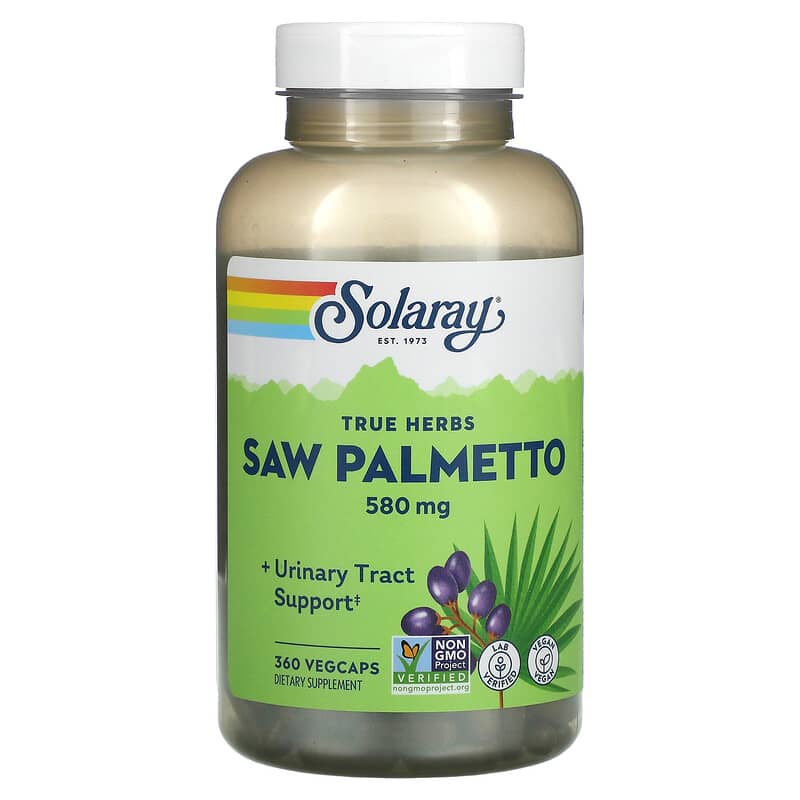 Solaray Saw Palmetto 580 mg 360 VegCaps 6 Thực phẩm chức năng Solaray Saw Palmetto 580 mg 360 VegCaps 076280015522