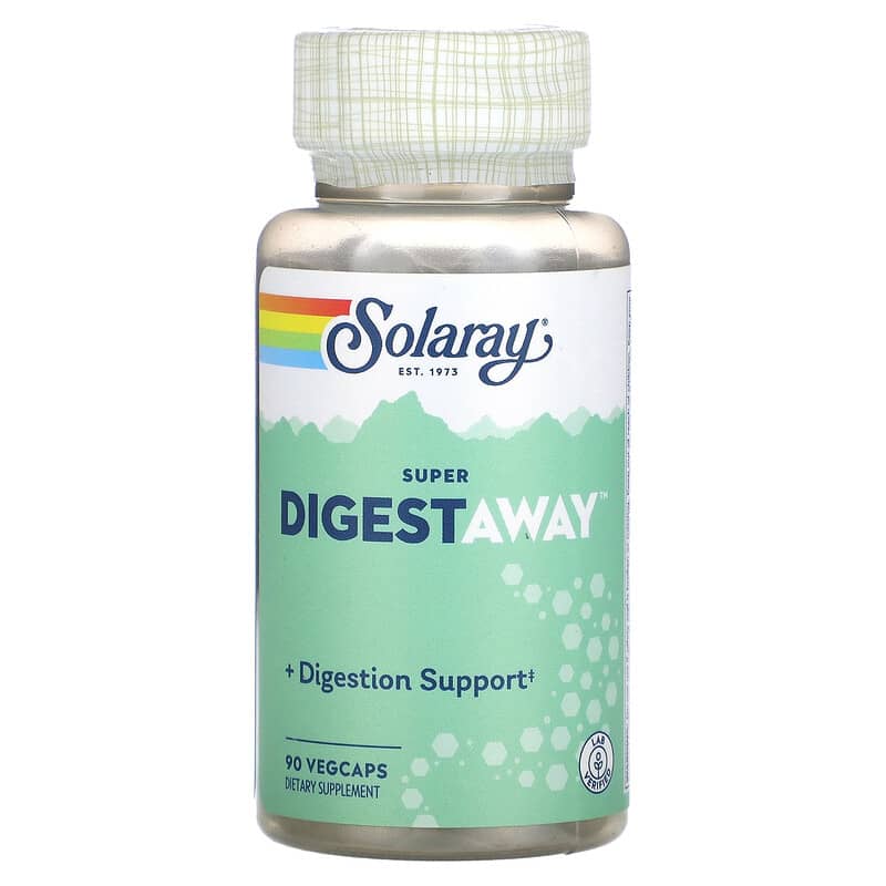 Solaray Super Digestaway 90 VegCaps 6 Thực phẩm chức năng Solaray Super Digestaway 90 VegCaps 076280048018