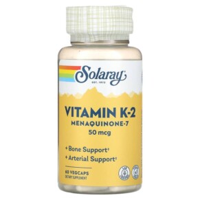 Thuốc bổ Solaray Vitamin K-2 Menaquinone-7 50 mcg 60 VegCaps 076280874969