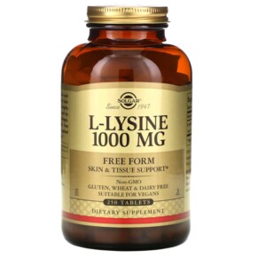 Thuốc bổ Solgar L-Lysine Free Form 1.000 mg 250 Tablets 033984017023