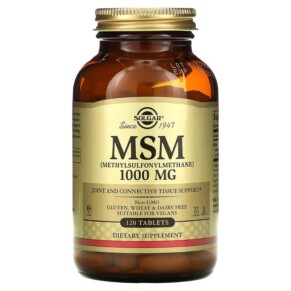 Thuốc bổ Solgar MSM (Methylsulfonylmethane) 1.000 mg 120 Tablets 033984017344