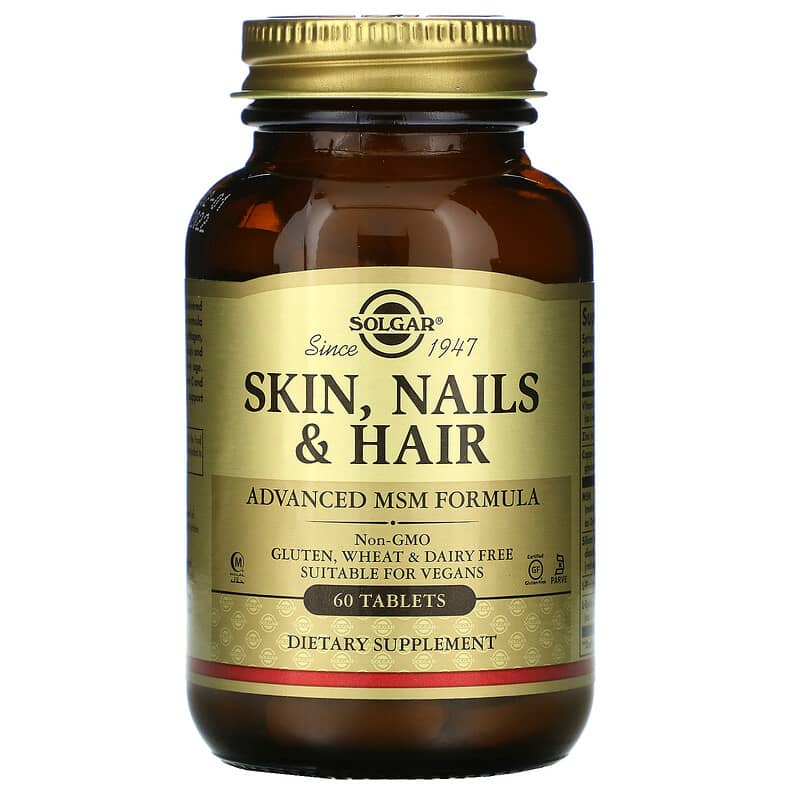 Solgar Skin Nails & Hair Advanced MSM Formula 60 Tablets 6 Thực phẩm chức năng Solgar Skin Nails & Hair Advanced MSM Formula 60 Tablets 033984017351