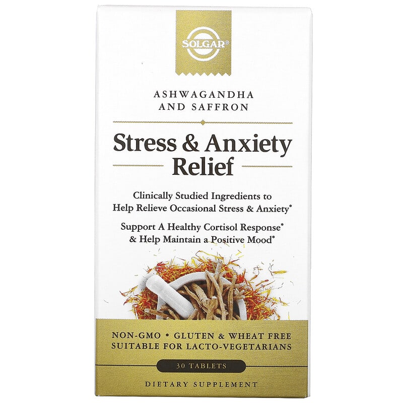 Solgar Stress & Anxiety Relief Ashwagandha and Saffron 30 Tablets 6 Thực phẩm chức năng Solgar Stress & Anxiety Relief Ashwagandha and Saffron 30 Tablets 033984005532