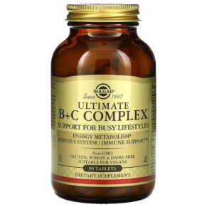 Thuốc bổ Solgar Ultimate B+C Complex 90 Tablets 033984027725