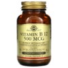 Thuốc bổ Solgar Vitamin B12 500 mcg 250 Vegetable Capsules 033984032118