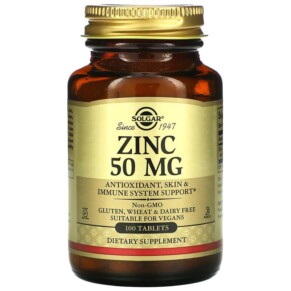 Thuốc bổ Solgar Zinc 50 mg 100 Tablets 033984037205