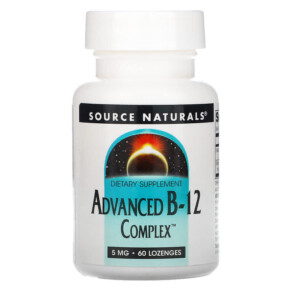 Thuốc bổ Source Naturals Advanced B-12 Complex 5 mg 60 Lozenges 021078014812