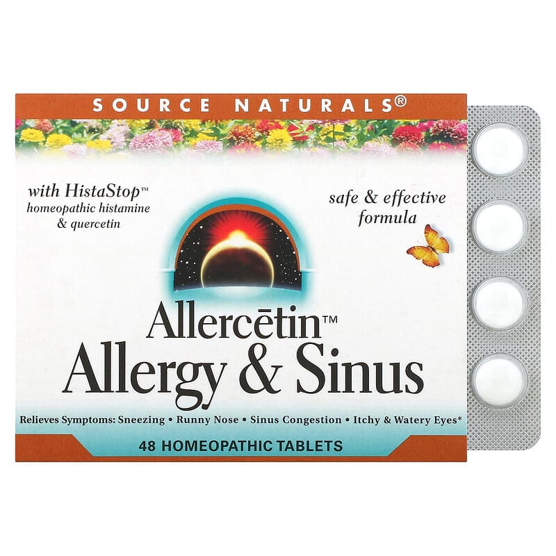 Source Naturals Allercetin Allergy & Sinus 48 Homeopathic Tablets 6 Thực phẩm chức năng Source Naturals Allercetin Allergy & Sinus 48 Homeopathic Tablets 021078011965