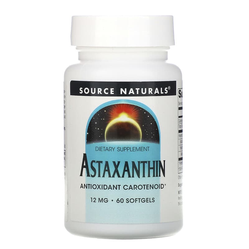 Source Naturals Astaxanthin 12 mg 60 Softgels 6 Thực phẩm chức năng Source Naturals Astaxanthin 12 mg 60 Softgels 021078026891
