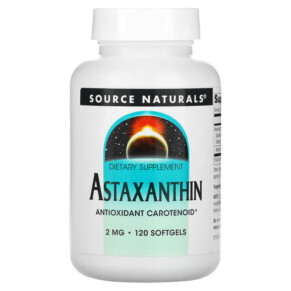 Thuốc bổ Source Naturals Astaxanthin 2 mg 120 Softgels 021078019565