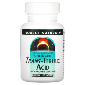 Thuốc bổ Source Naturals Athletic Series Trans-Ferulic Acid 250 mg 60 Tablets 021078008057