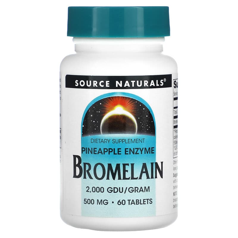 Source Naturals Bromelain 2.000 GDU/Gram 500 mg 60 Tablets 6 Thực phẩm chức năng Source Naturals Bromelain 2.000 GDU/Gram 500 mg 60 Tablets 021078013549
