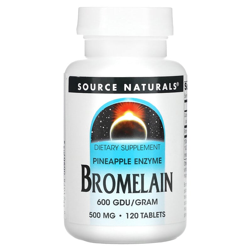 Source Naturals Bromelain 600 GDU/g 500 mg 120 Tablets 6 Thực phẩm chức năng Source Naturals Bromelain 600 GDU/g 500 mg 120 Tablets 021078009078