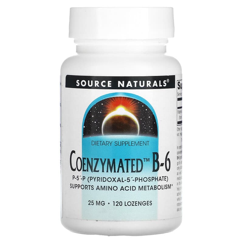 Source Naturals Coenzymated B-6 25 mg 120 Lozenges 6 Thực phẩm chức năng Source Naturals Coenzymated B-6 25 mg 120 Lozenges 021078002673