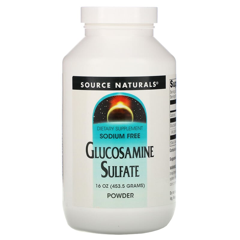 Source Naturals Glucosamine Sulfate Powder Sodium Free 16 oz (453.6 g) 6 Thực phẩm chức năng Source Naturals Glucosamine Sulfate Powder Sodium Free 16 oz (453.6 g) 021078013655