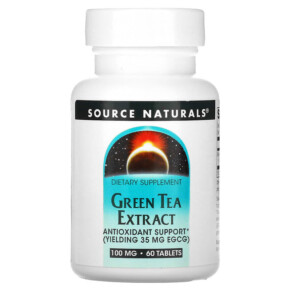 Thuốc bổ Source Naturals Green Tea Extract 100 mg 60 Tablets 021078008828