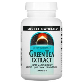 Thuốc bổ Source Naturals Green Tea Extract 500 mg 120 Tablets 021078018469