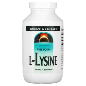 Thuốc bổ Source Naturals L-Lysine 1.000 mg 200 Tablets 021078026808