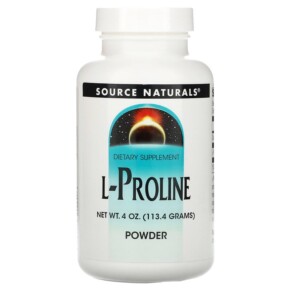 Thuốc bổ Source Naturals L-Proline Powder 4 oz (113.4 g) 021078015512