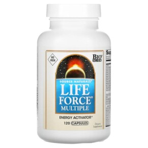 Thuốc bổ Source Naturals Life Force Multiple No Iron 120 Capsules 021078014911