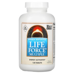 Thuốc bổ Source Naturals Life Force Multiple No Iron 120 Tablets 021078009665