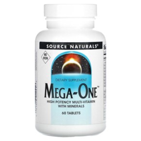 Thuốc bổ Source Naturals Mega-One No Iron 60 Tablets 021078014416
