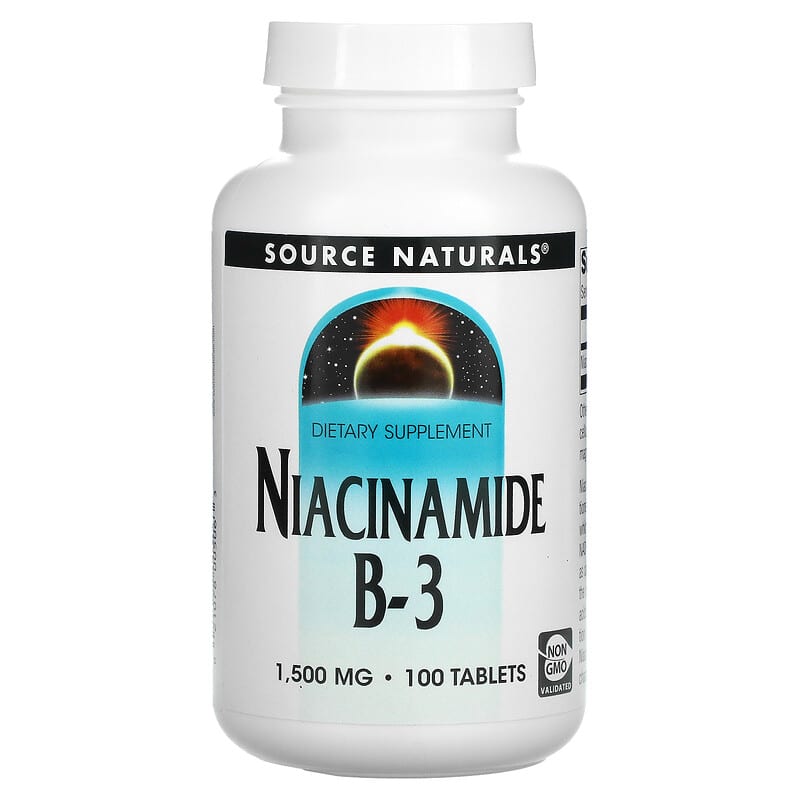 Source Naturals Niacinamide B-3 1.500 mg 100 Tablets 6 Thực phẩm chức năng Source Naturals Niacinamide B-3 1.500 mg 100 Tablets 021078005063