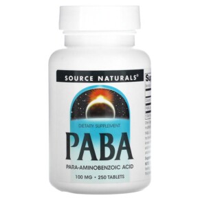 Thuốc bổ Source Naturals PABA 100 mg 250 Tablets 021078005087