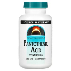 Thuốc bổ Source Naturals Pantothenic Acid 250 mg 250 Tablets 021078005124