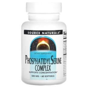 Thuốc bổ Source Naturals Phosphatidyl Serine Complex 500 mg 60 Softgels 021078005629