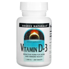Thuốc bổ Source Naturals Vitamin D-3 1.000 IU 200 Tablets 021078017929