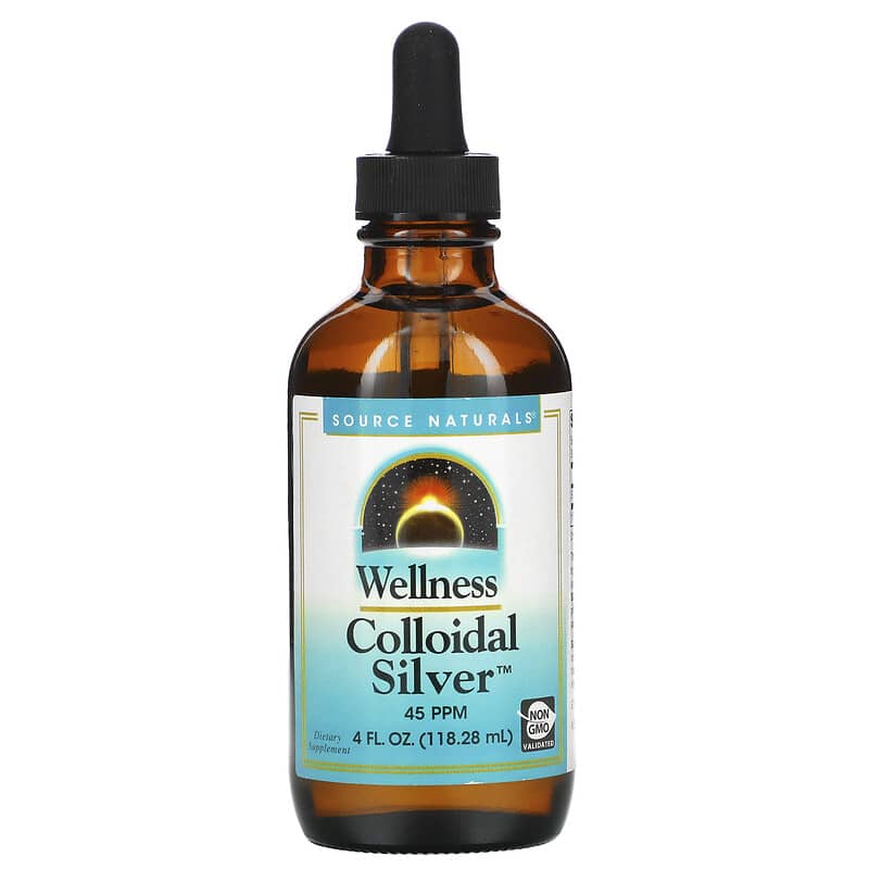 Source Naturals Wellness Colloidal Silver 45 PPM 4 fl oz (118.28 ml) 6 Thực phẩm chức năng Source Naturals Wellness Colloidal Silver 45 PPM 4 fl oz (118.28 ml) 021078027355