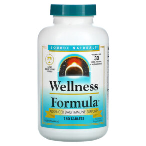 Thuốc bổ Source Naturals Wellness Formula Advance Daily Immune Support 180 Tablets 021078024408