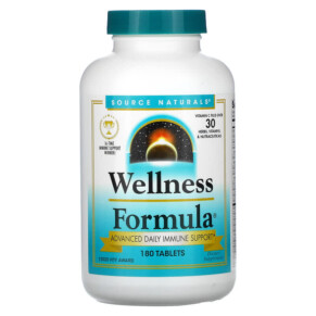 Thuốc bổ Source Naturals Wellness Formula Advanced Daily Immune Support 180 Tablets 021078008231