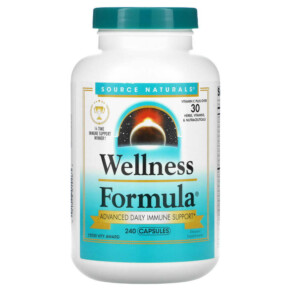Thuốc bổ Source Naturals Wellness Formula Advanced Daily Immune Support 240 Capsules 021078014263