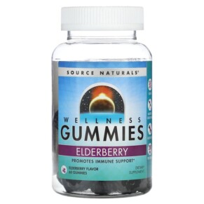 Thuốc bổ Source Naturals Wellness Gummies Elderberry 60 Gummies 021078028642