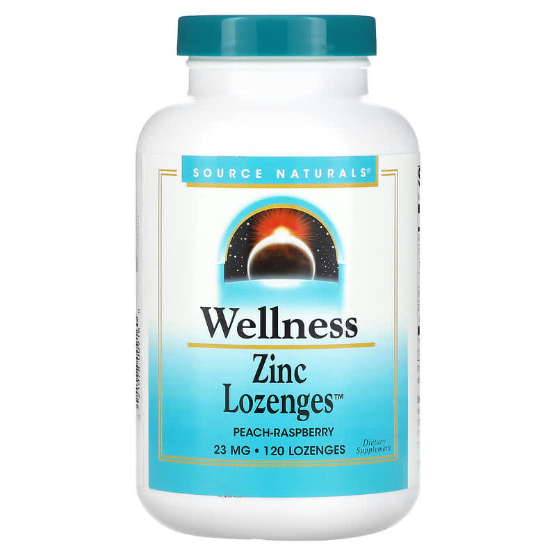 Source Naturals Wellness Zinc Lozenges Peach-Raspberry 23 mg 120 Lozenges 6 Thực phẩm chức năng Source Naturals Wellness Zinc Lozenges Peach-Raspberry 23 mg 120 Lozenges 021078009160