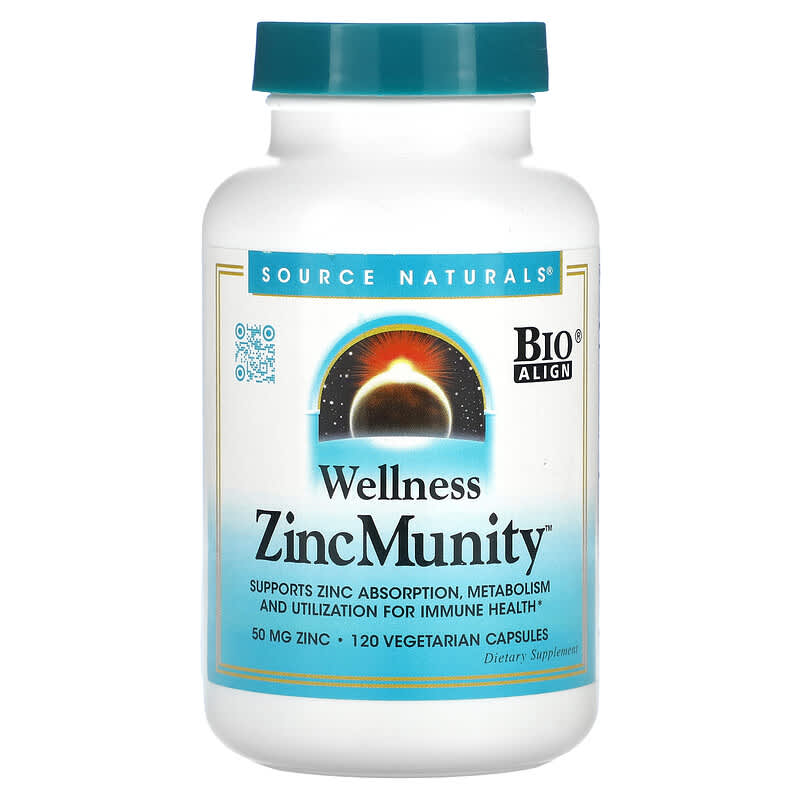 Source Naturals Wellness ZincMunity 50 mg 120 Vegetarian Capsules 6 Thực phẩm chức năng Source Naturals Wellness ZincMunity 50 mg 120 Vegetarian Capsules 021078028826