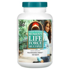 Thuốc bổ Source Naturals Women's Life Force Multiple No Iron 180 Tablets 021078019534