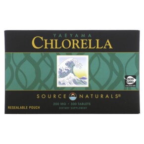 Thuốc bổ Source Naturals Yaeyama Chlorella 200 mg 300 Tablets 021078019299