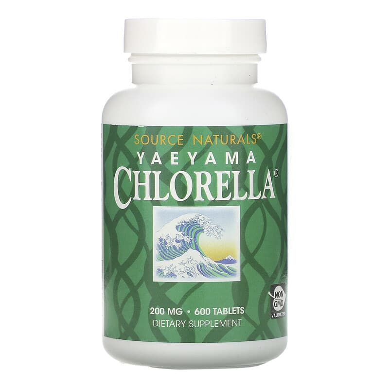 Source Naturals Yaeyama Chlorella 200 mg 600 Tablets 6 Thực phẩm chức năng Source Naturals Yaeyama Chlorella 200 mg 600 Tablets 021078014546