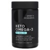Thuốc bổ Sports Research Keto Omega-3 with Salmon Oil 120 Softgels 023249012337