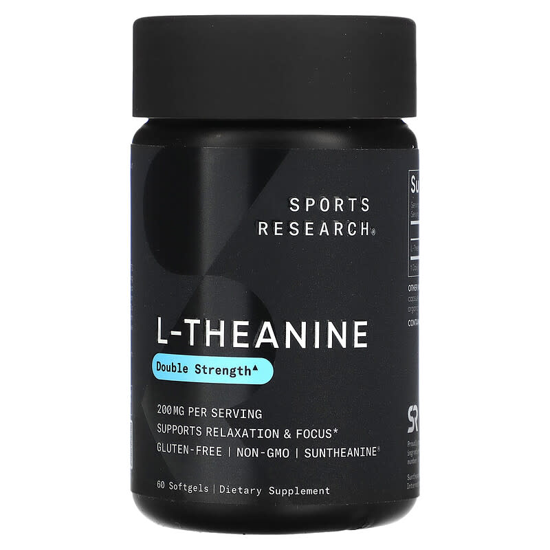 Sports Research L-Theanine Double Strength 200 mg 60 Softgels 6 Thực phẩm chức năng Sports Research L-Theanine Double Strength 200 mg 60 Softgels 023249010173