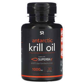 Thuốc bổ Sports Research SUPERBA 2 Antarctic Krill Oil with Astaxanthin 1.000 mg 30 Softgels 023249010166