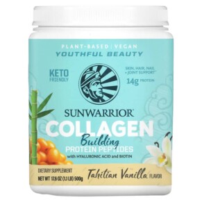 Thuốc bổ Sunwarrior Collagen Building Protein Peptides Tahitian Vanilla 1.1 lb (500 g) 814784026527