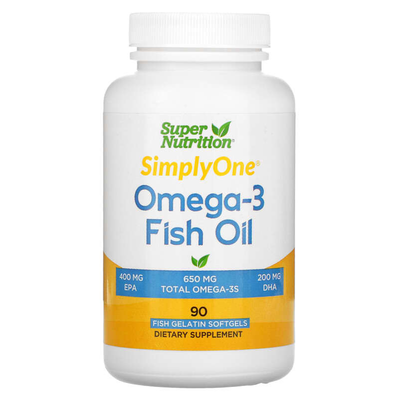 Super Nutrition Omega-3 Fish Oils 1.000 mg 90 Fish Softgels 6 Thực phẩm chức năng Super Nutrition Omega-3 Fish Oils 1.000 mg 90 Fish Softgels 898220021406