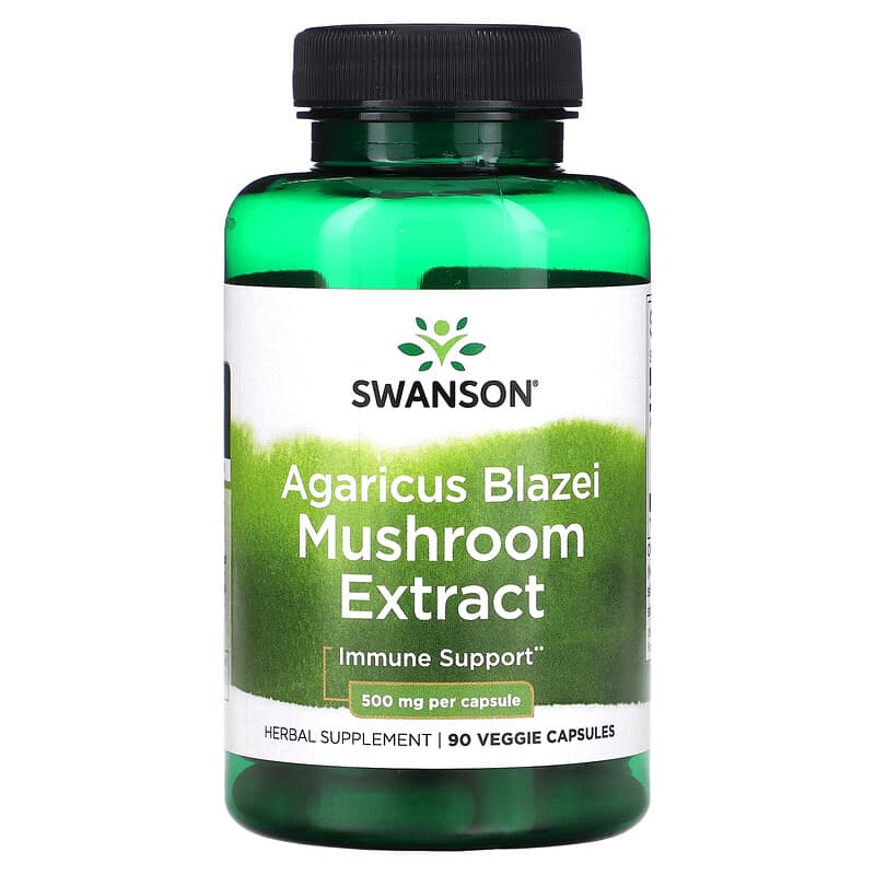 Swanson Agaricus Blazei Mushroom Extract 500 mg 90 Veggie Caps 6 Thực phẩm chức năng Swanson Agaricus Blazei Mushroom Extract 500 mg 90 Veggie Caps 087614141220